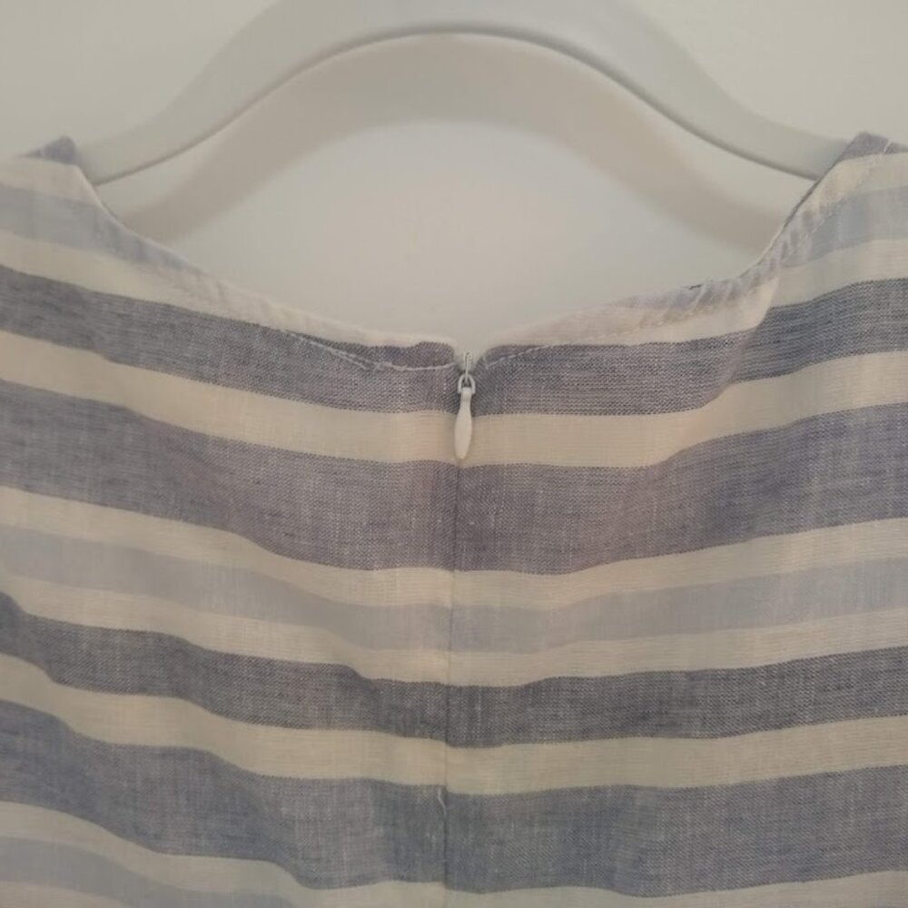 BeachLunchLounge Collection L  A-line striped dress pastel white/light blue - Picture 10 of 13